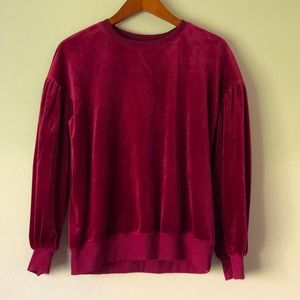 Long-sleeved, Super Soft Magenta Sweater